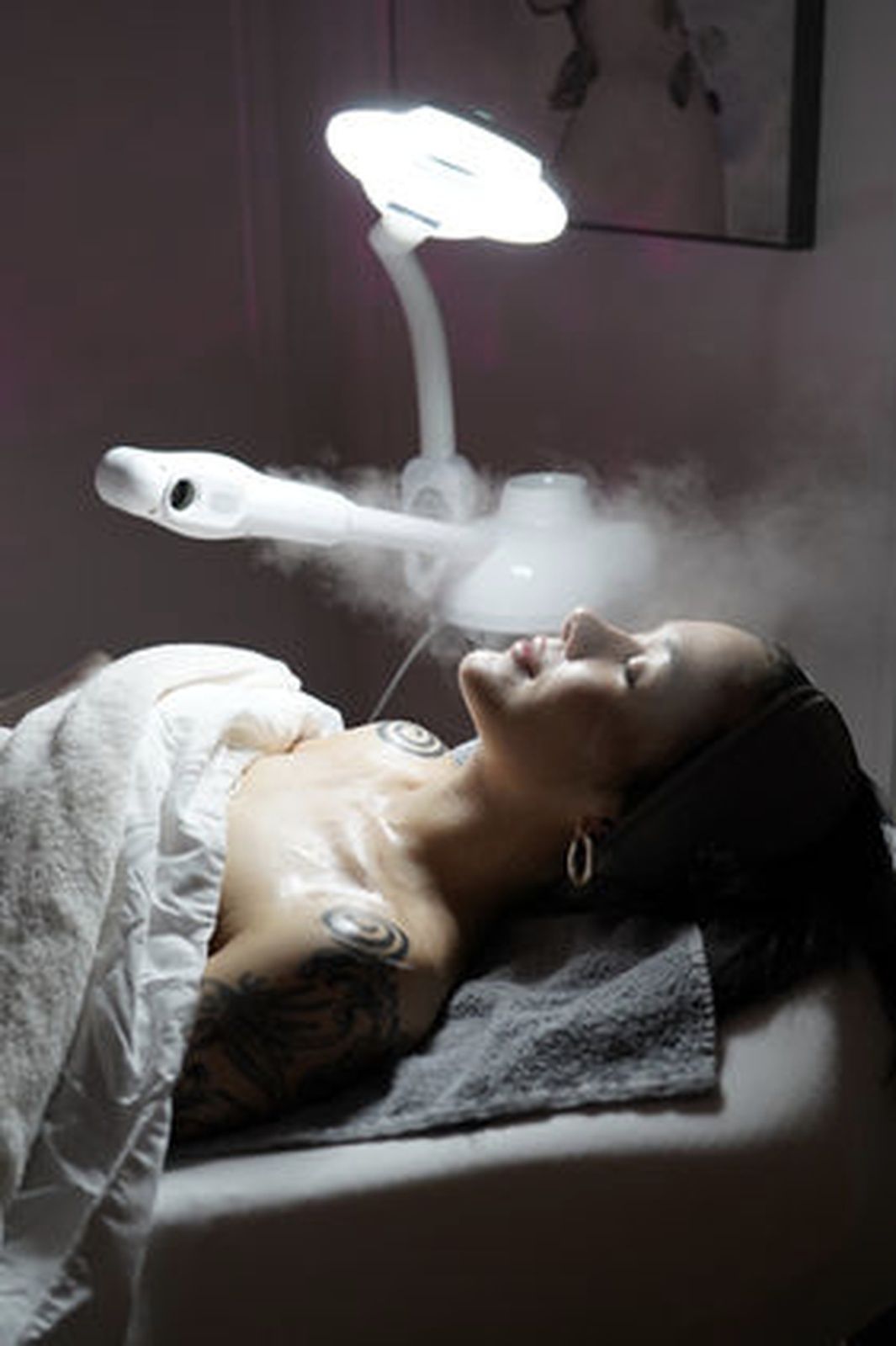 relaxing facial treatment with steam botox injections in winchester va